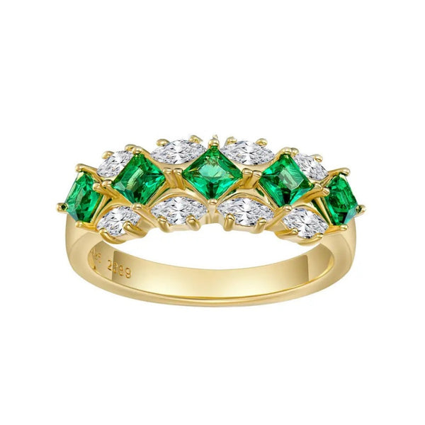 Emerald and Diamond Ring